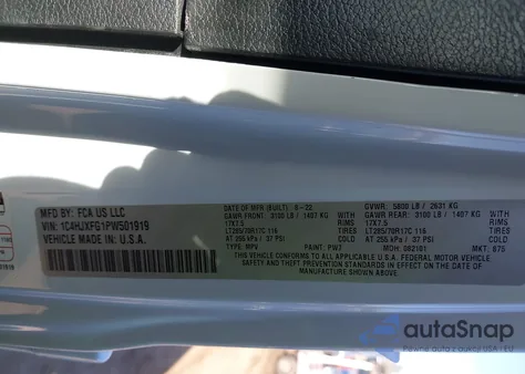 2023 Jeep Wrangler 4-Door Rubicon 4X4 z USA, uszkodzony, nr VIN 1C4HJXFG1PW50191